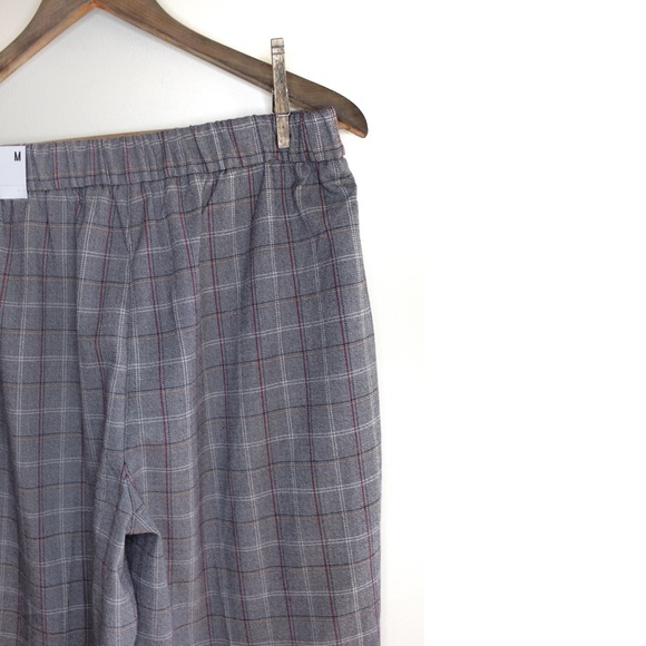 Express NWT High Waisted Plaid Button Front Pants - Picture 13 of 13